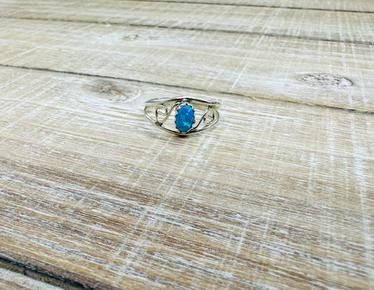 Blue Opal Ring