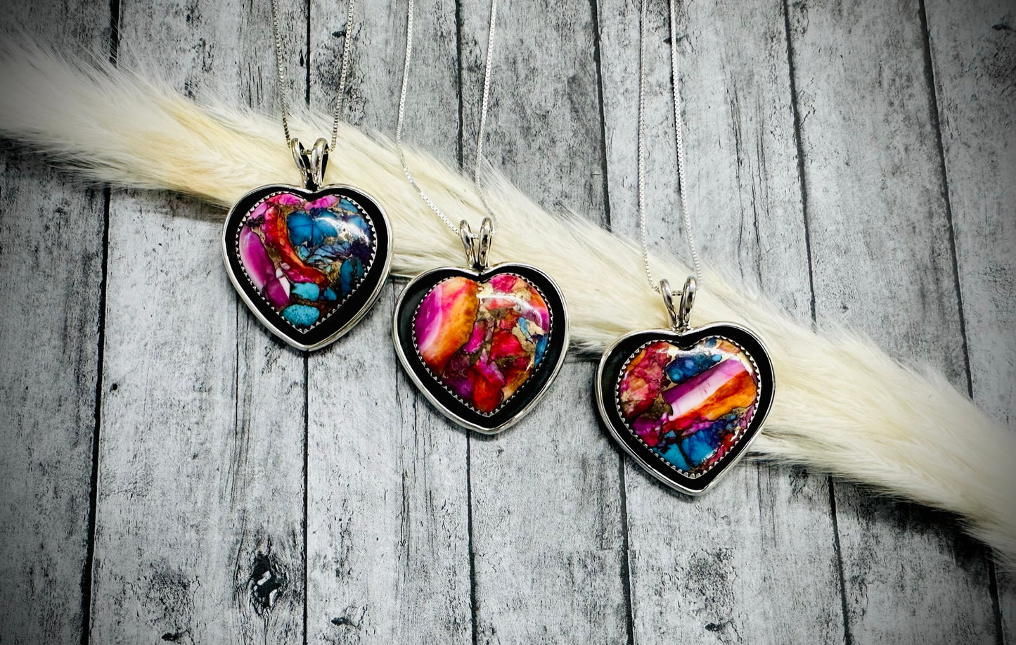 Mojave Heart Shadow Box Necklaces