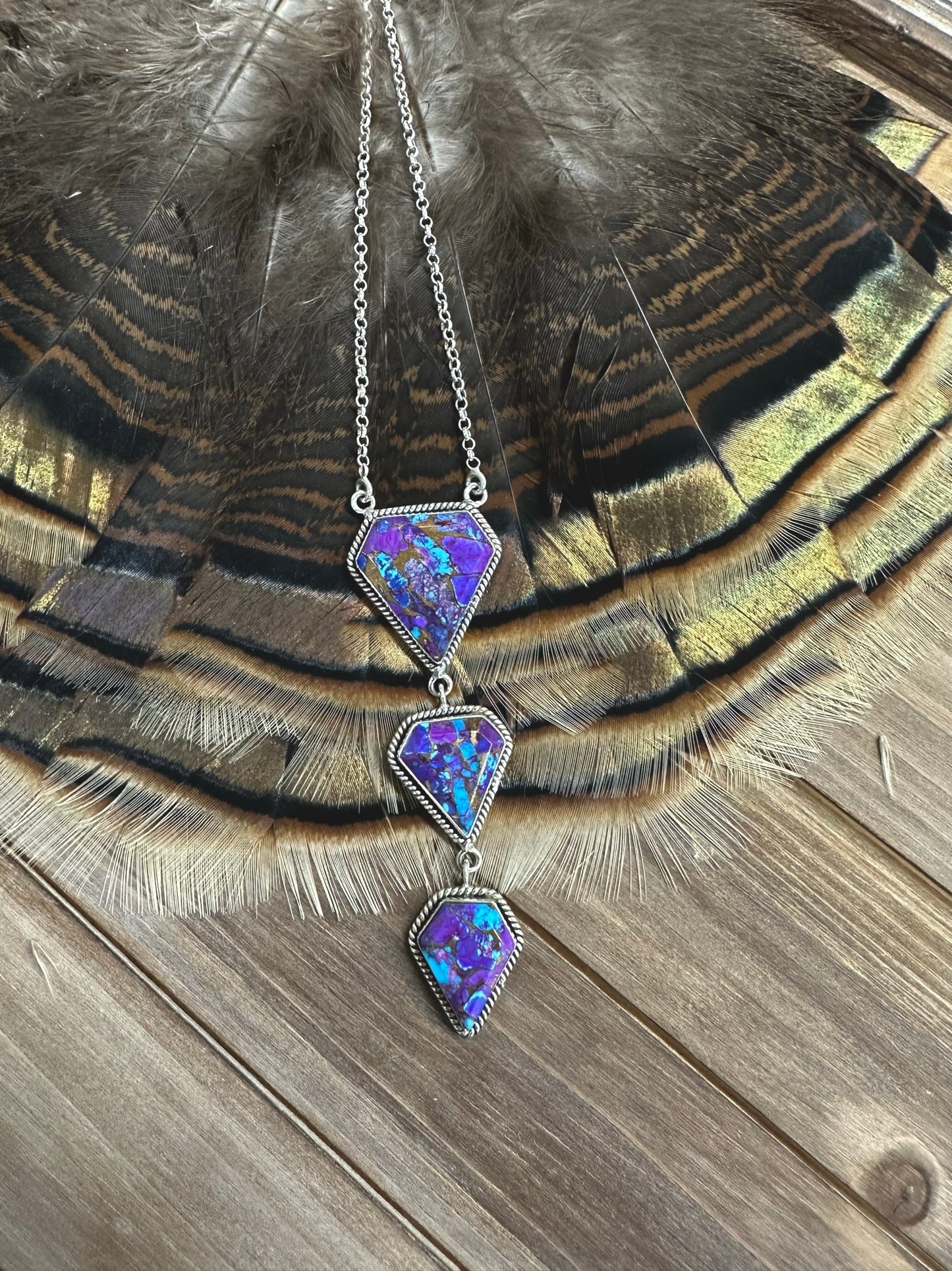 Purple Mojave Turquoise Necklace