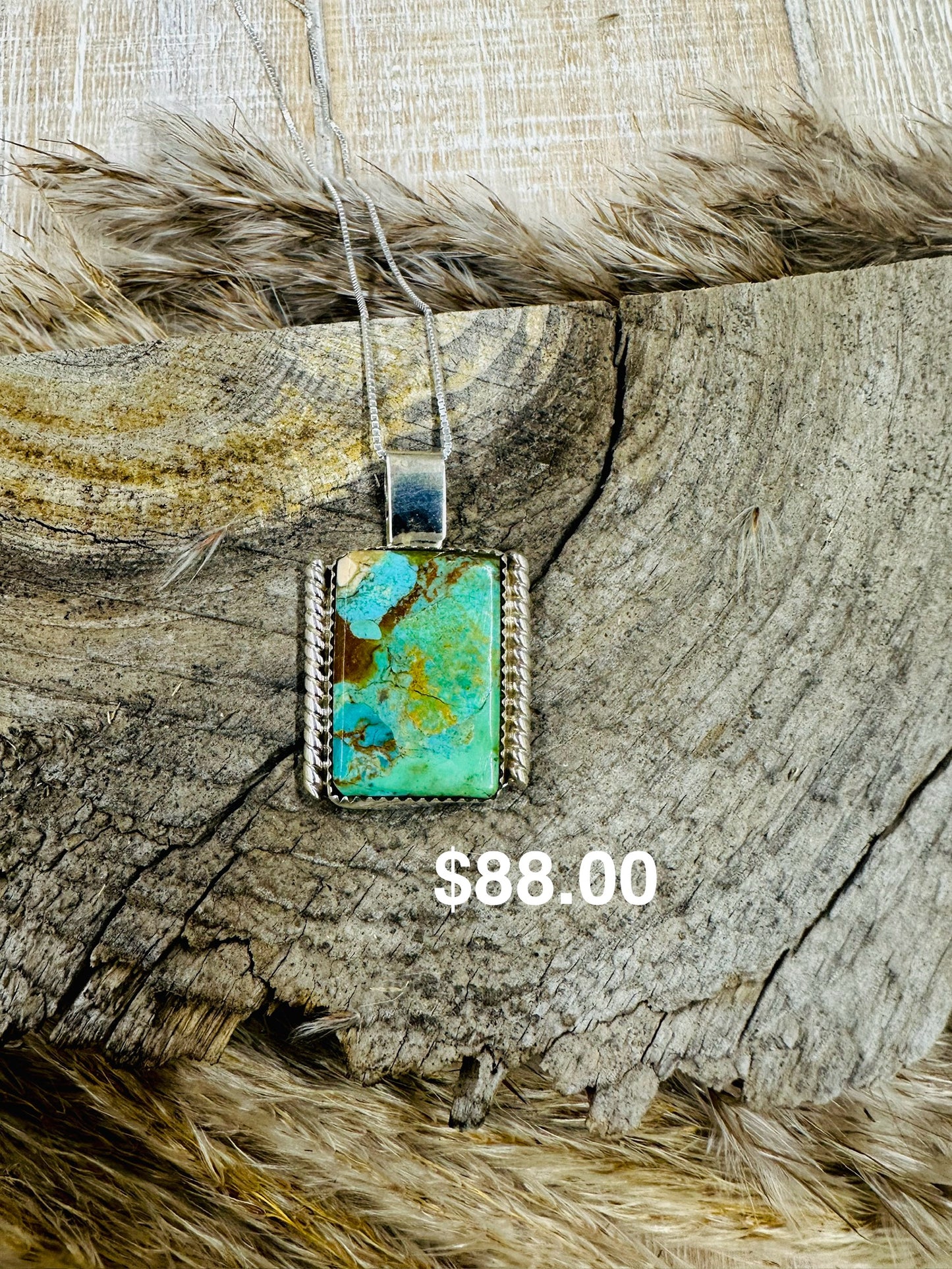 Mojave Turquoise Sterling Silver Necklace