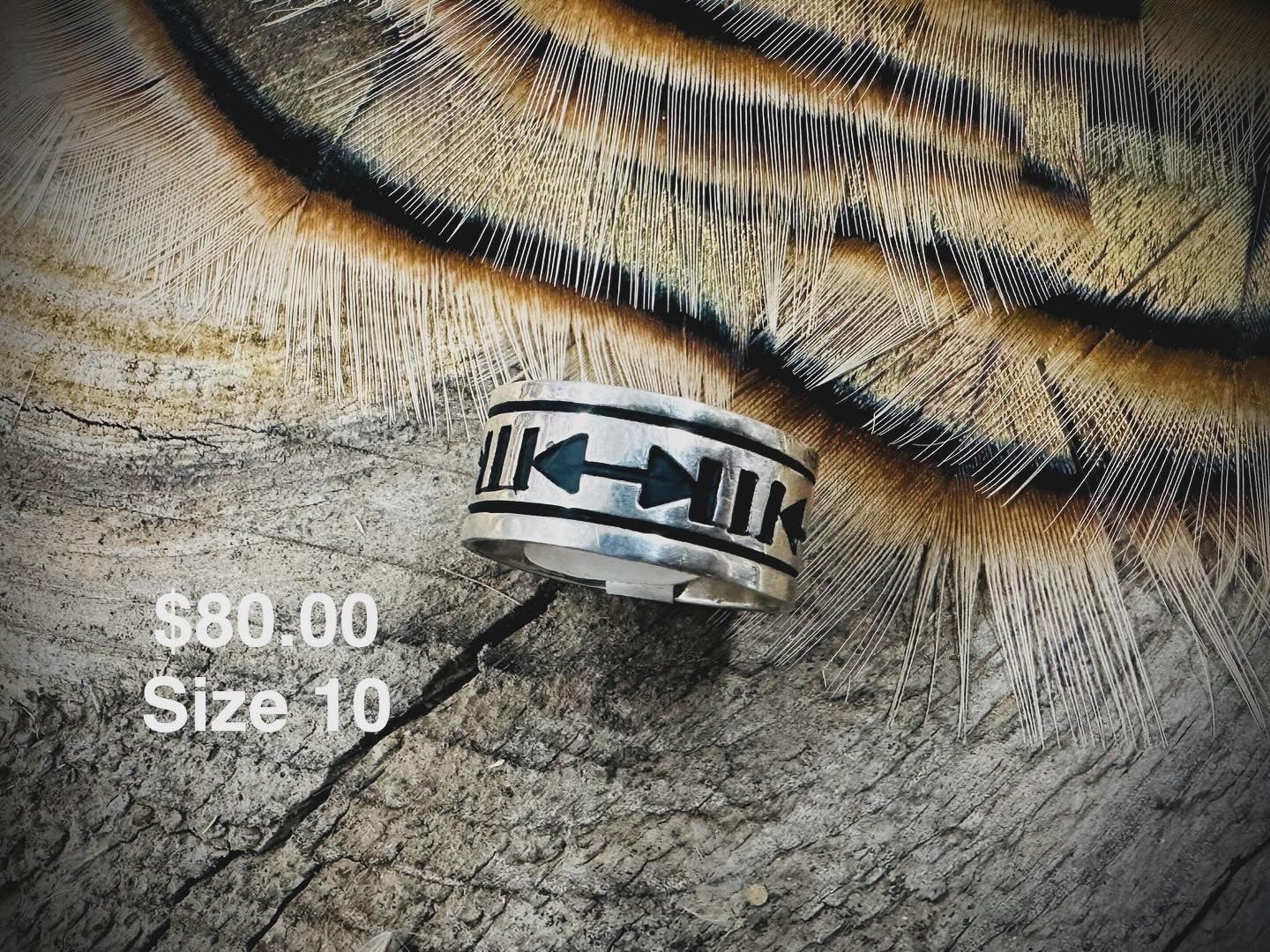 10.0 & 12.0 T&R Singer Sterling Silver Rings