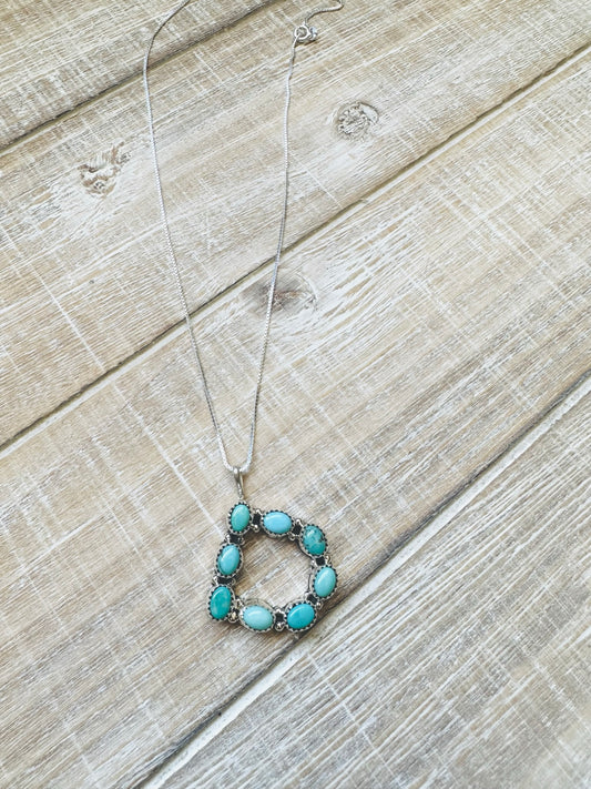 Turquoise D Necklace
