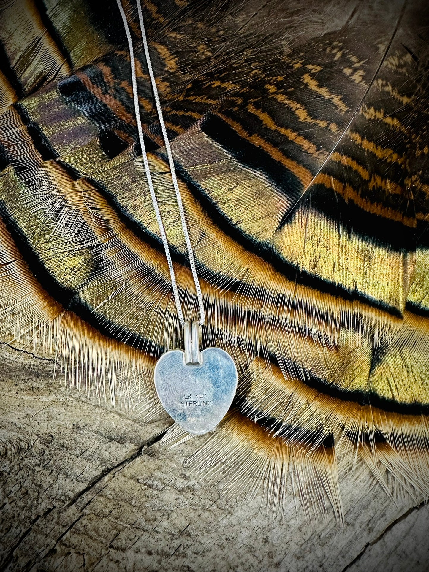 Heart Turquoise Sterling Silver Necklace