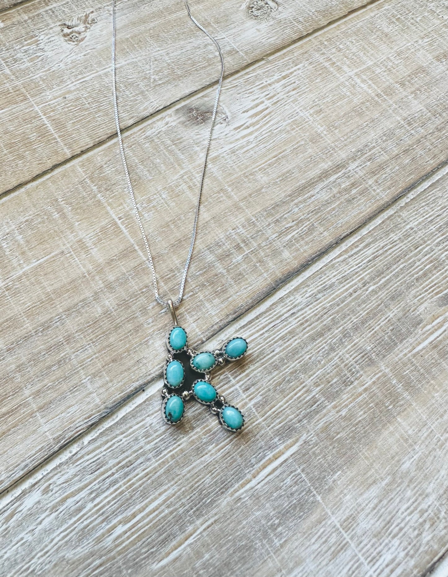 Turquoise K Necklace
