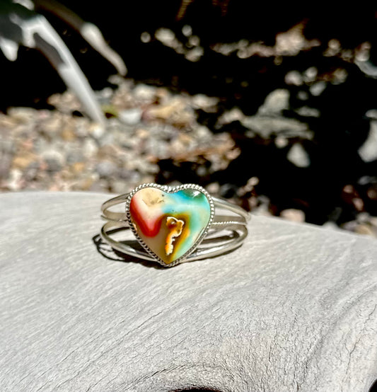 Rainbow Agate AR Yazz Cuff Size 6.0