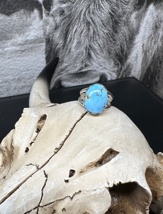 Golden Hills Turquoise Ring Size 7.0