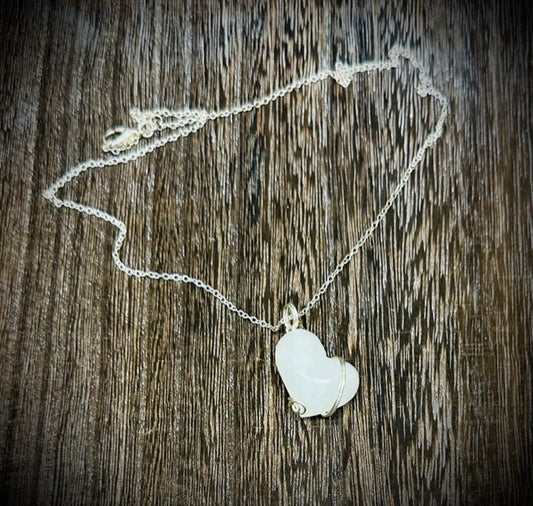 20" Sterling Silver Wire Wrapped Necklace